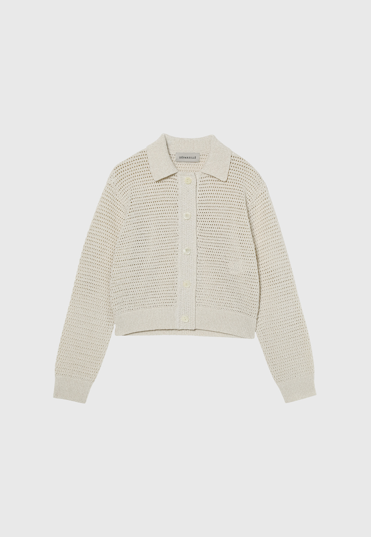 MIX POLO CARDIGAN / ミックスポロカーディガン 詳細画像 Beige 4