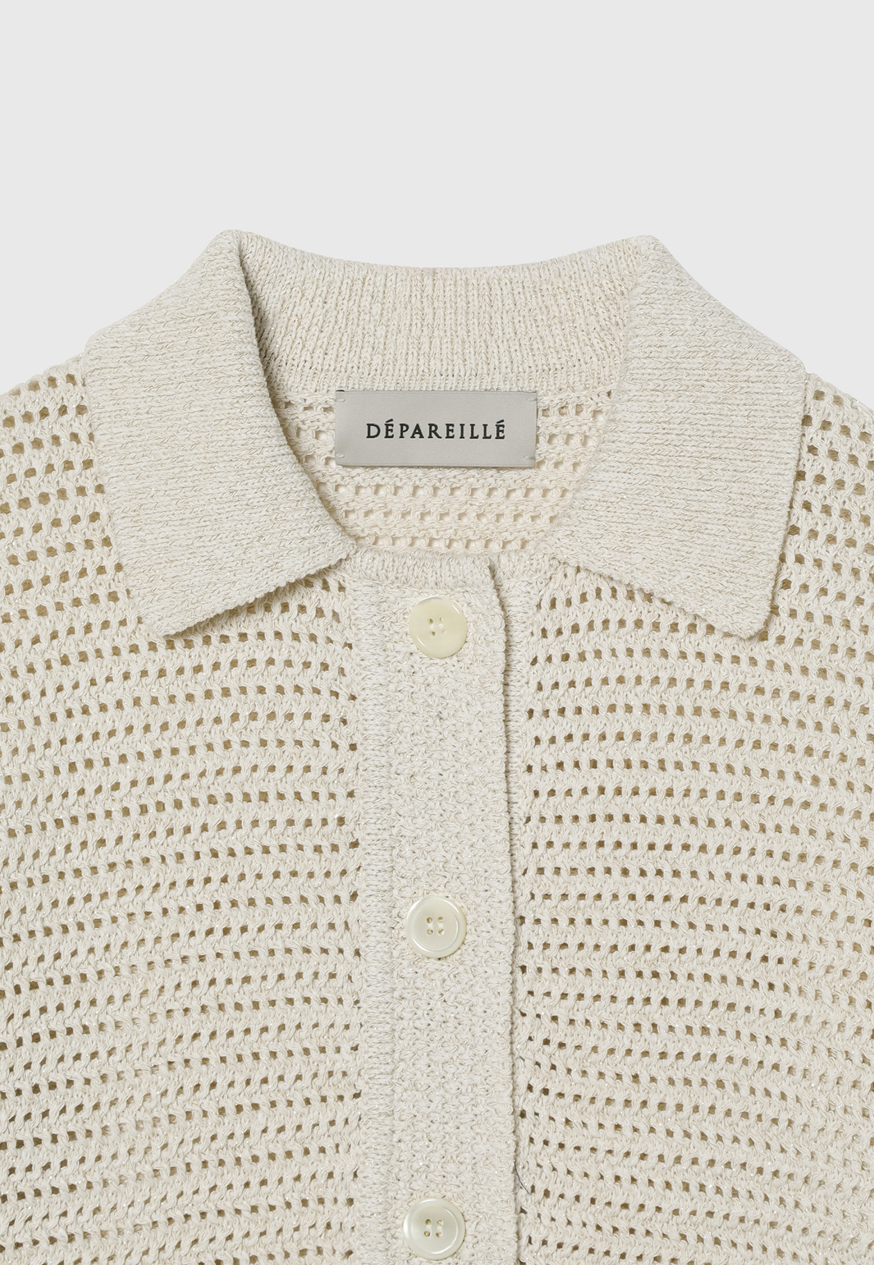 MIX POLO CARDIGAN / ミックスポロカーディガン 詳細画像 Beige 6
