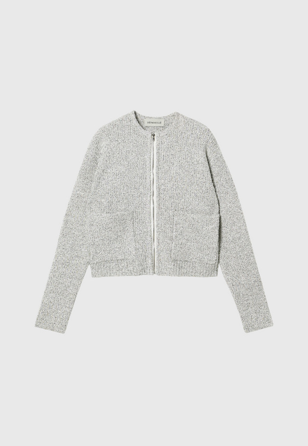 TWEED-LIKE KNIT CARDIGAN / ツィードライクニットカーディガン 詳細画像 OW 1
