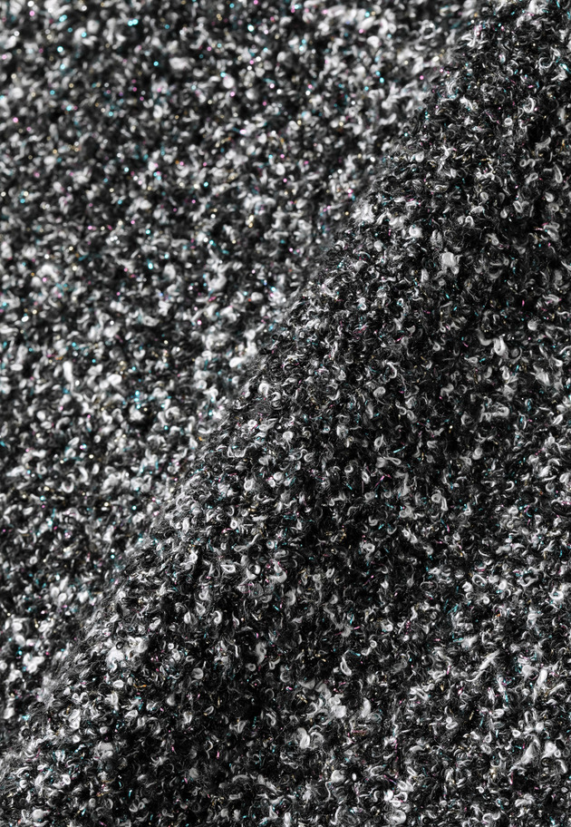 TWEED-LIKE KNIT CARDIGAN / ツィードライクニットカーディガン 詳細画像 Black 2