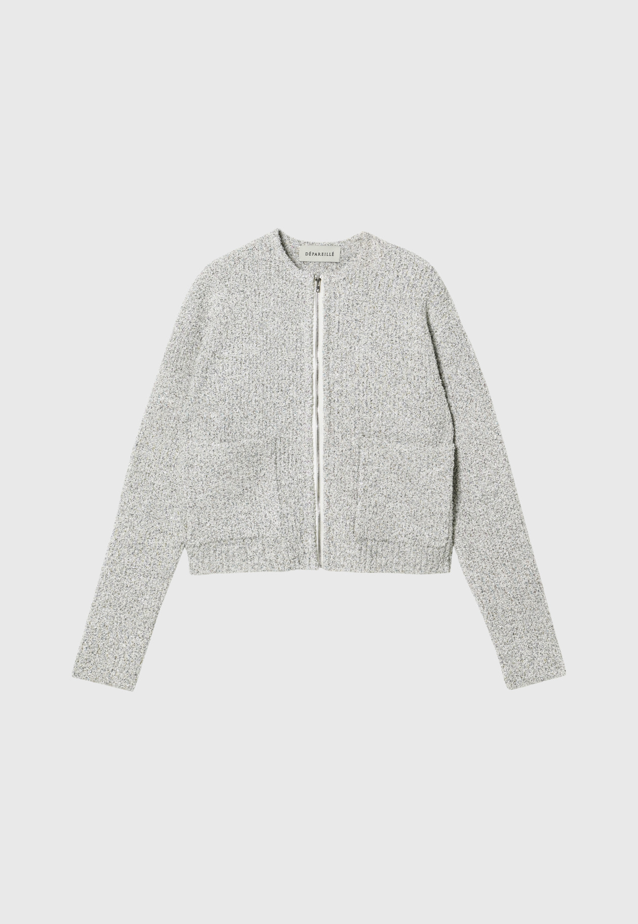 TWEED-LIKE KNIT CARDIGAN / ツィードライクニットカーディガン 詳細画像 OW 1