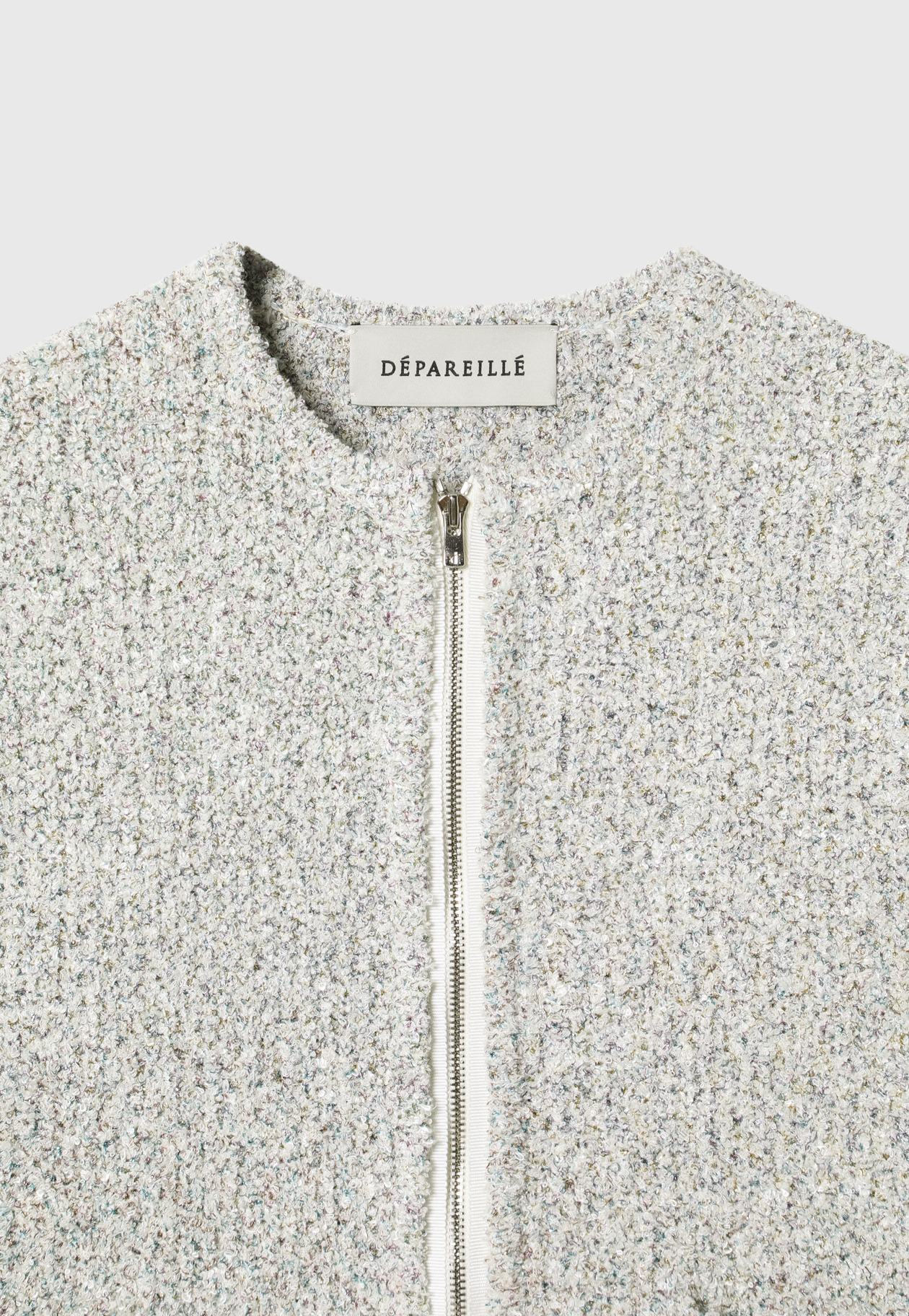 TWEED-LIKE KNIT CARDIGAN / ツィードライクニットカーディガン 詳細画像 OW 3