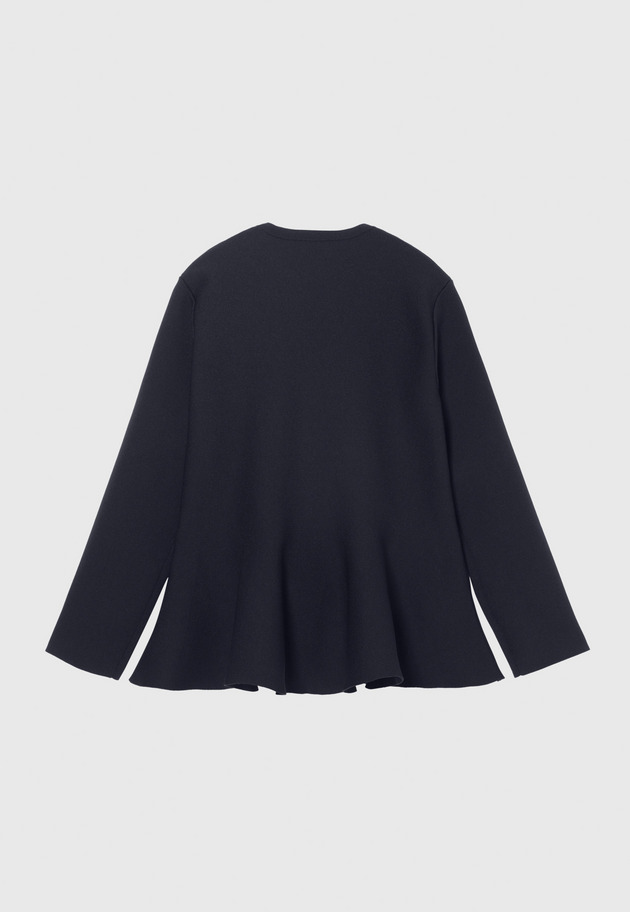 POLYESTER JERSEY FLARE TOPS / ポリエステルジャージーフレアトップス 詳細画像 Navy 2