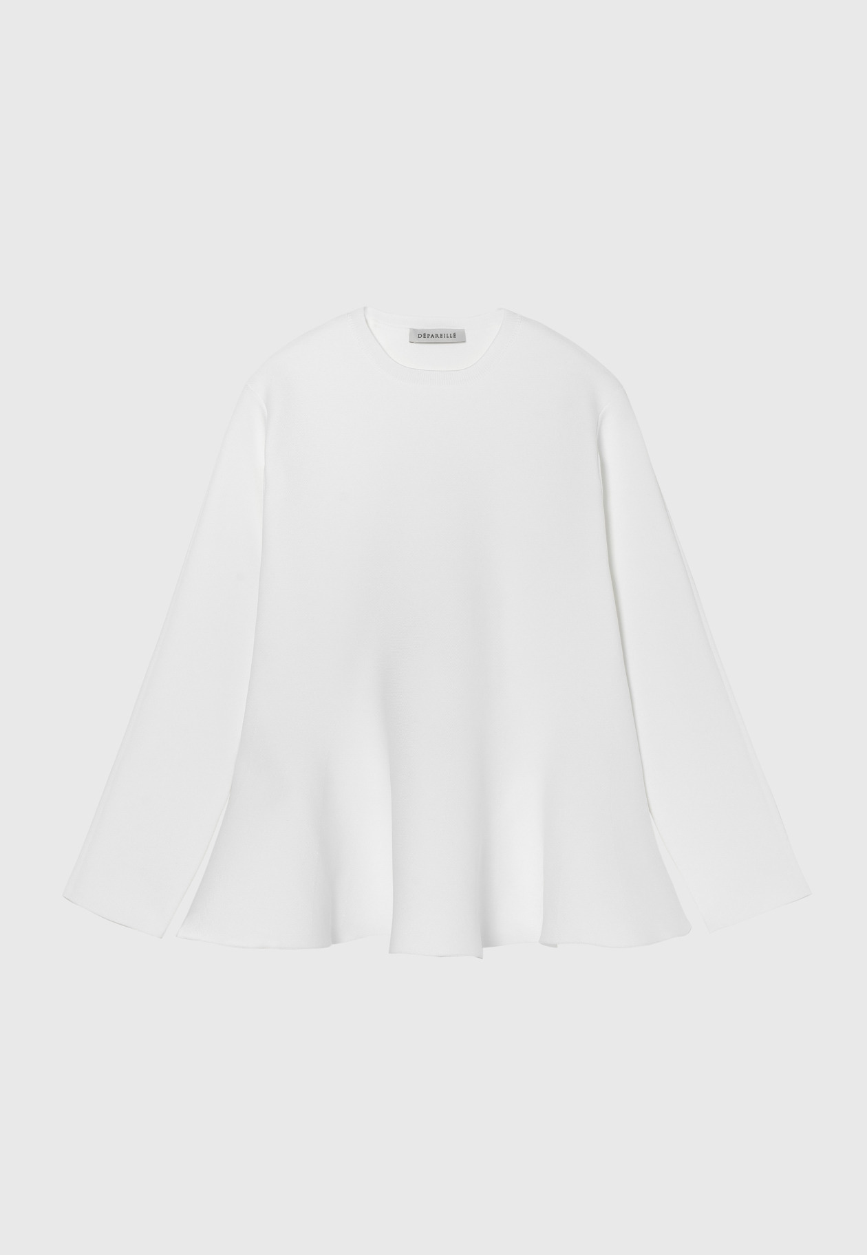 POLYESTER JERSEY FLARE TOPS / ポリエステルジャージーフレアトップス 詳細画像 White 6