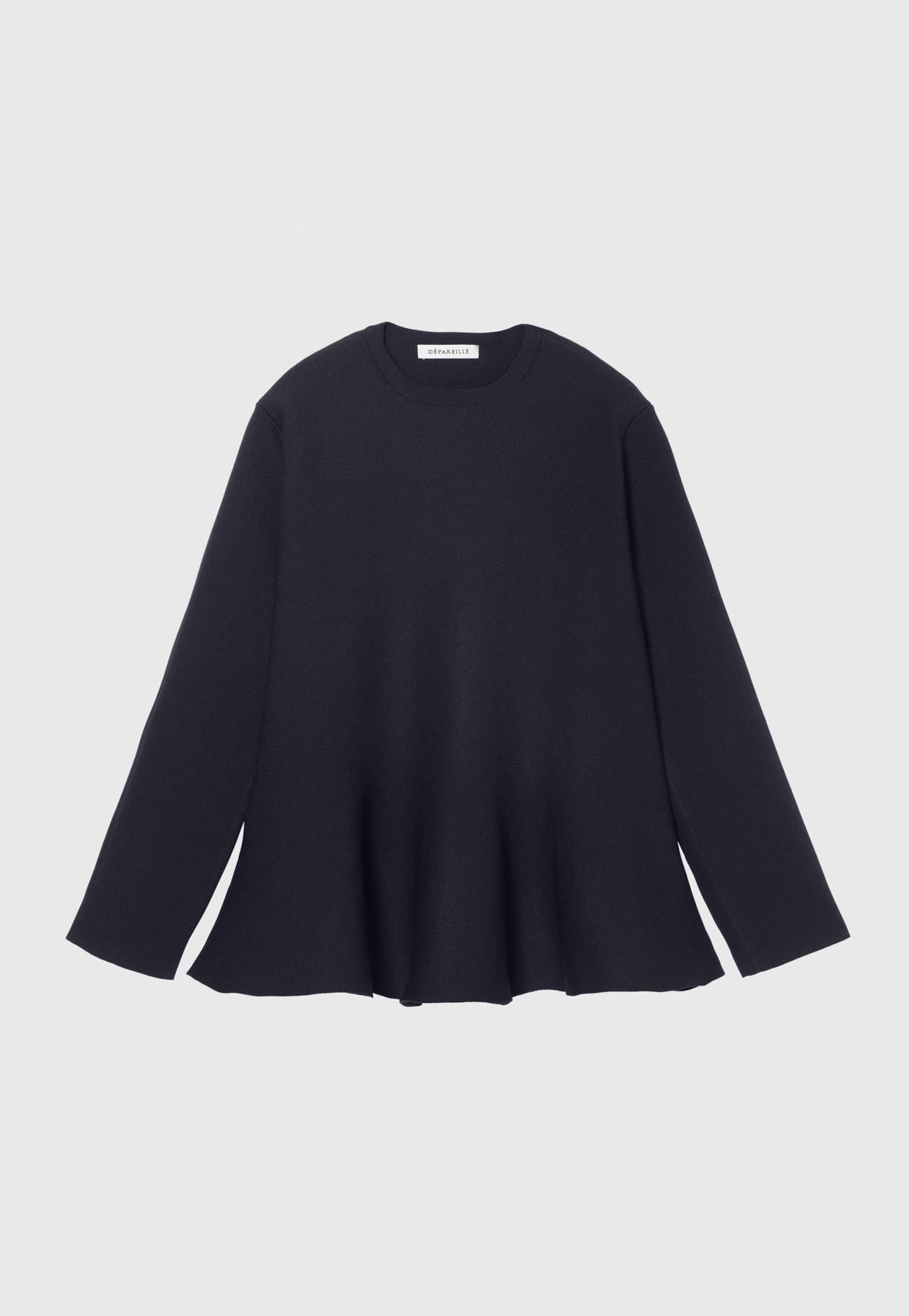 POLYESTER JERSEY FLARE TOPS / ポリエステルジャージーフレアトップス 詳細画像 Navy 1