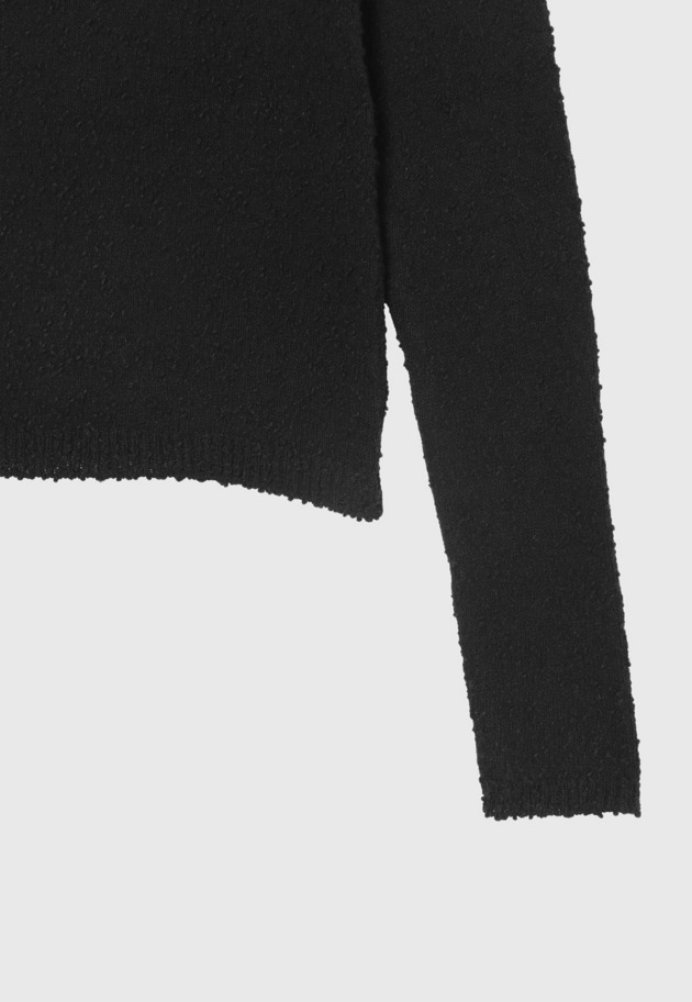 SLUB YARN CREW NECK / スラブヤーンクルーネック 詳細画像 Black 4