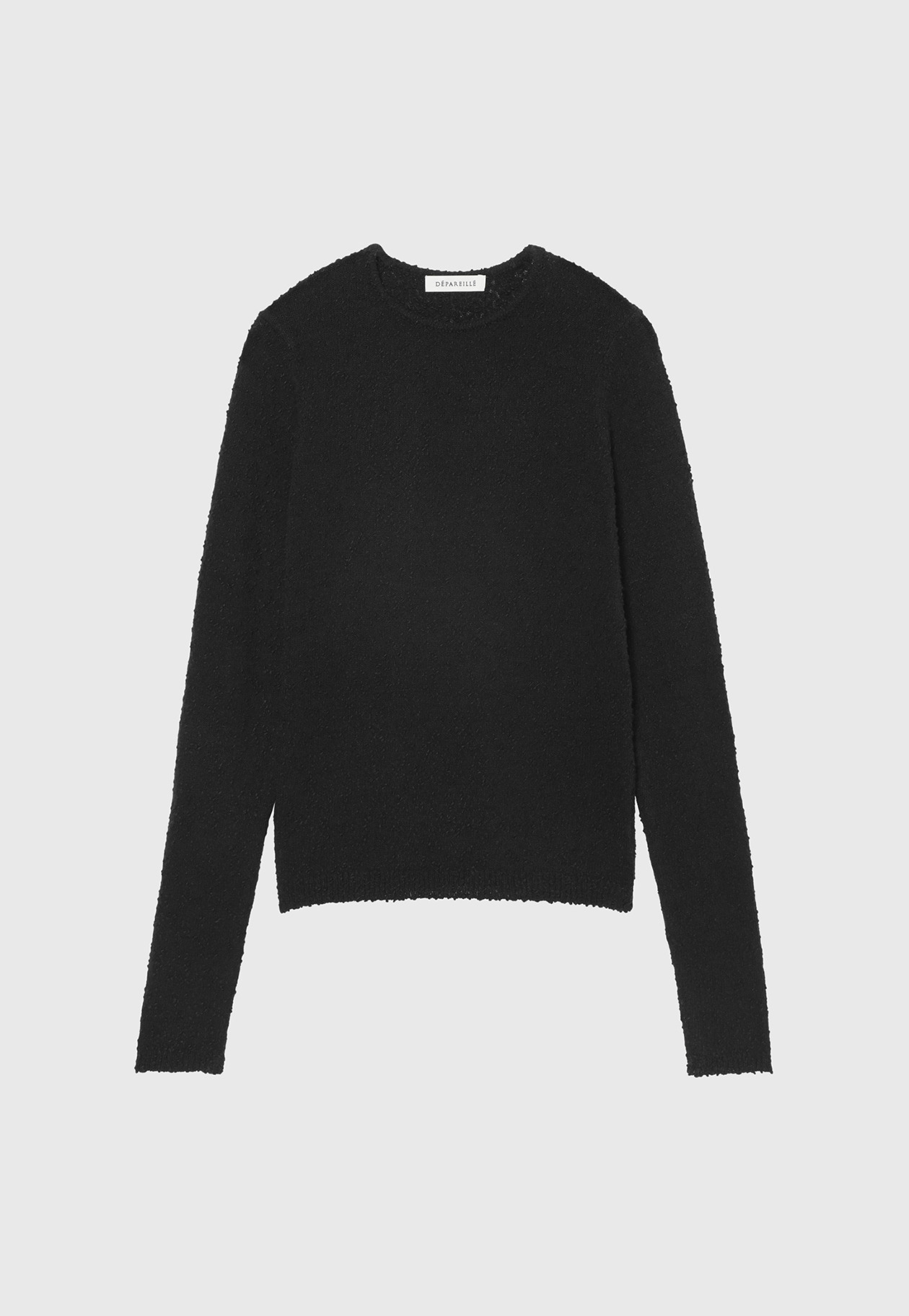 SLUB YARN CREW NECK / スラブヤーンクルーネック 詳細画像 Black 1