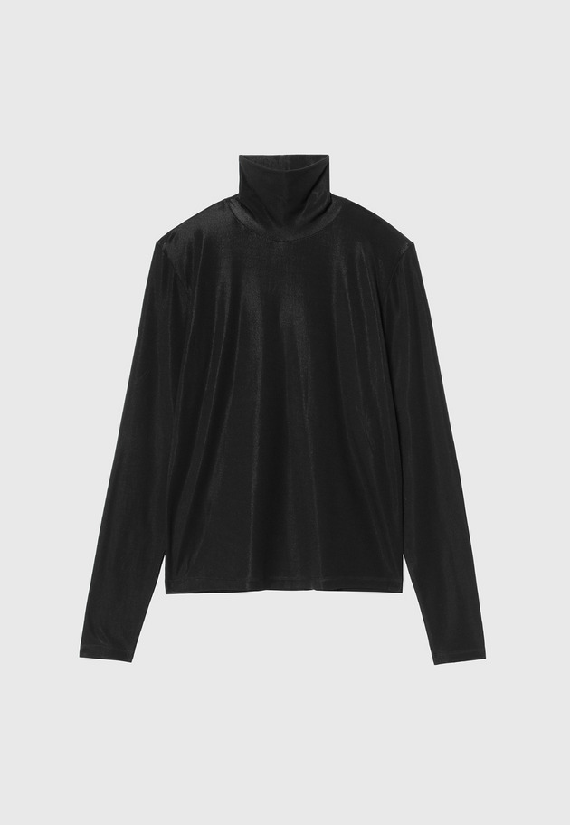 LYOCELL BARE TURTLE / リヨセルベアタートル 詳細画像 Black 1