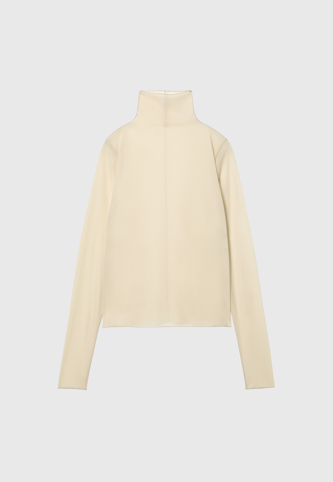 CHIFFON HIGH NECK / シフォンハイネック 詳細画像 Beige 1