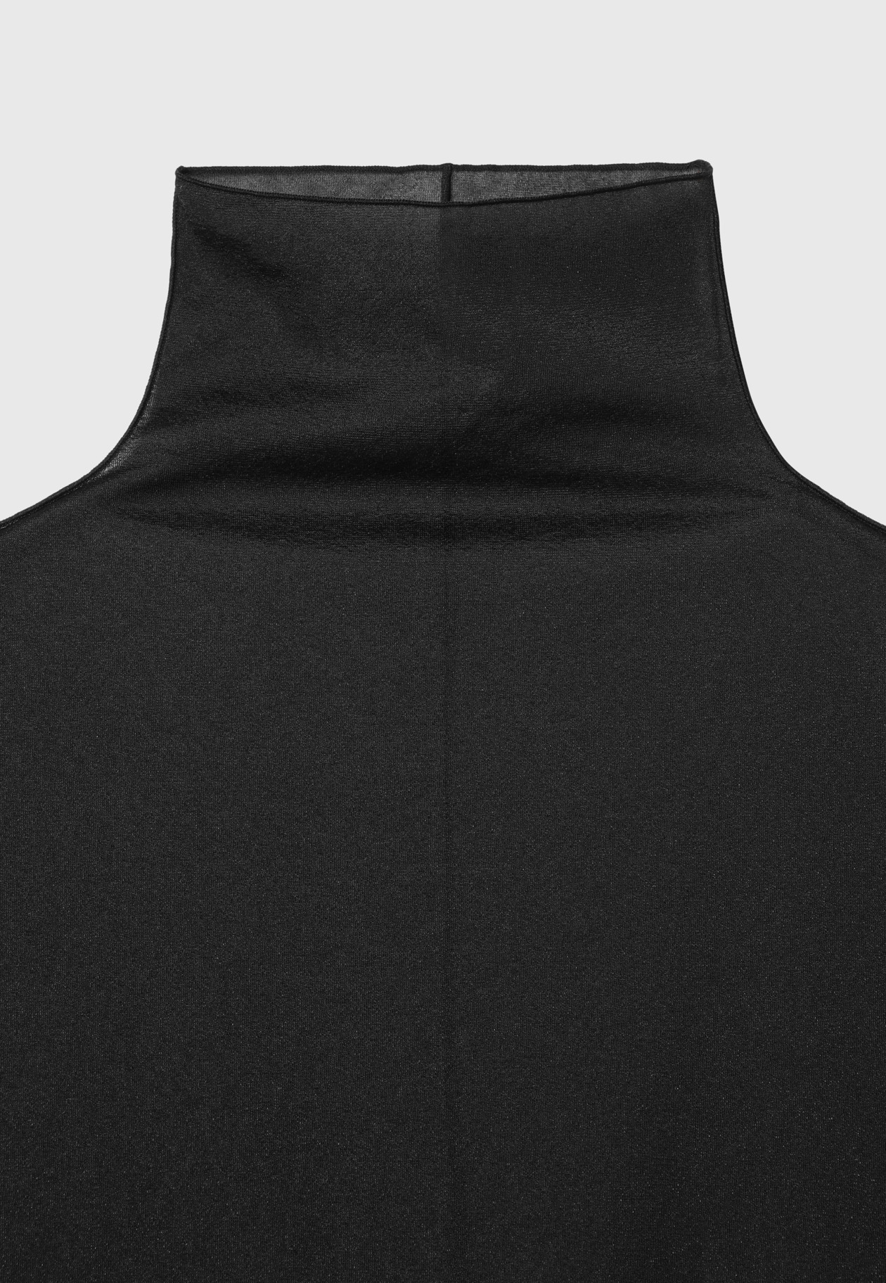 CHIFFON HIGH NECK / シフォンハイネック 詳細画像 Black 3