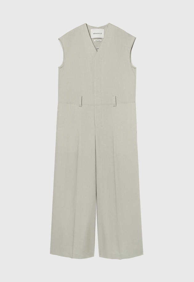 RAMIE POLY TWILL COMBINAISON / ラミーポリツイルコンビネゾン 詳細画像 Beige 6