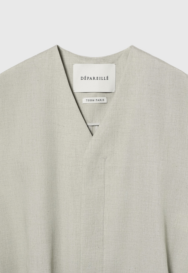RAMIE POLY TWILL COMBINAISON / ラミーポリツイルコンビネゾン 詳細画像 Beige 8