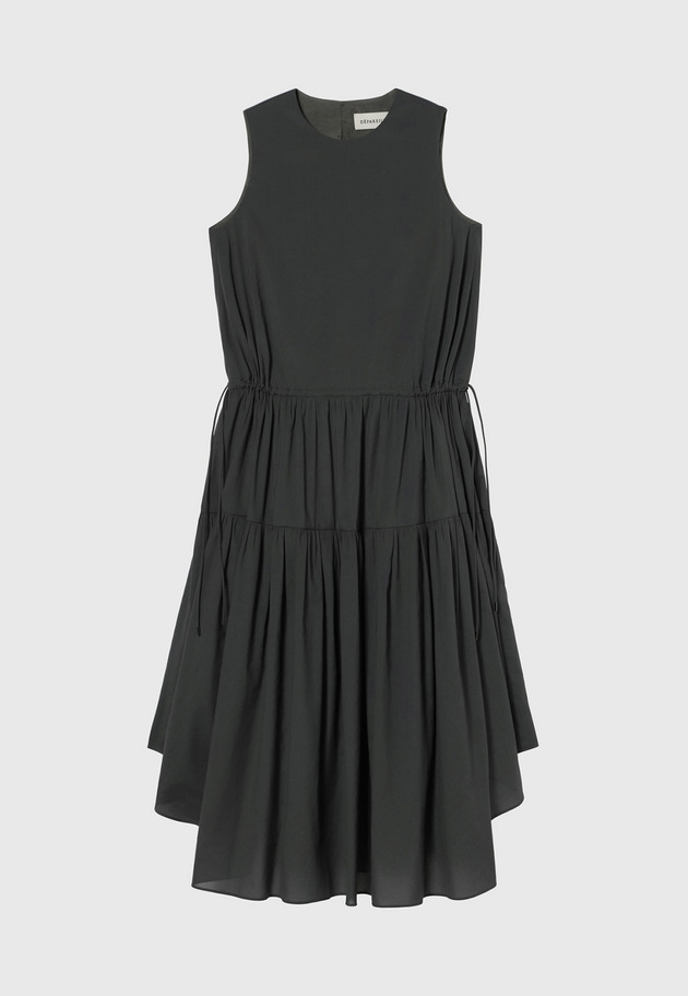 TRIACETATE SLEEVELESS DRESS / トリアセテートスリーブレスドレス 詳細画像 Chcl 1