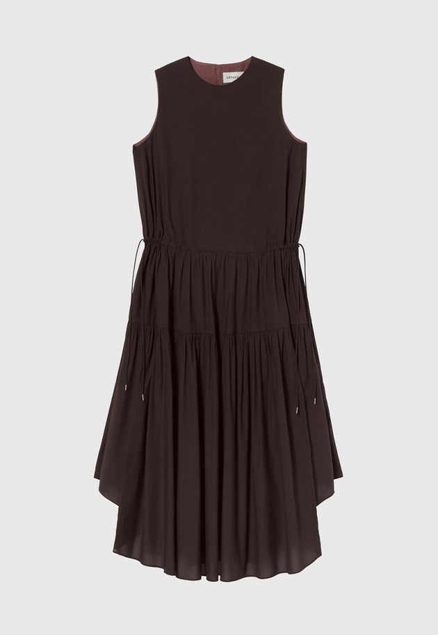TRIACETATE SLEEVELESS DRESS / トリアセテートスリーブレスドレス 詳細画像 Brd 1