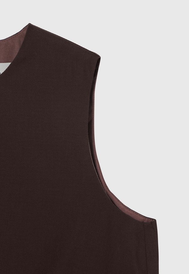 TRIACETATE SLEEVELESS DRESS / トリアセテートスリーブレスドレス 詳細画像 Brd 4