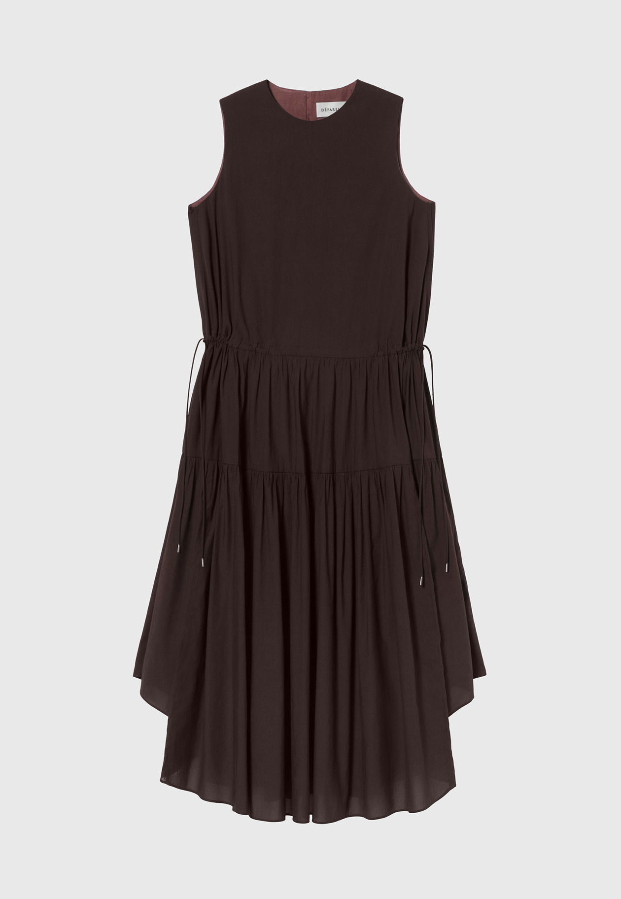 TRIACETATE SLEEVELESS DRESS / トリアセテートスリーブレスドレス 詳細画像 Brd 1