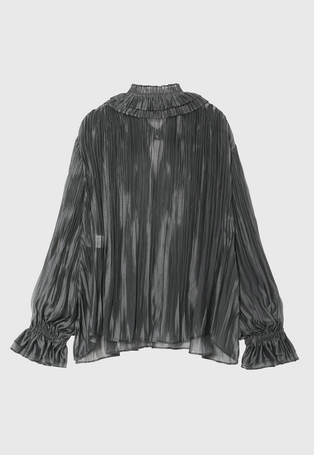 TENCEL ORGANDY PLEATS BLOUSE / テンセルオーガンジープリーツブラウス 詳細画像 Chcl 2