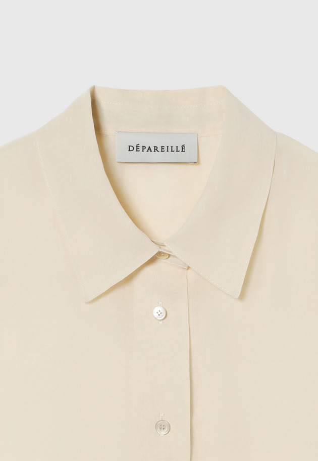 COTTON VOILE SHORT SLEEVE BLOUSE / コットンボイルショートスリーブブラウス 詳細画像 Beige 7