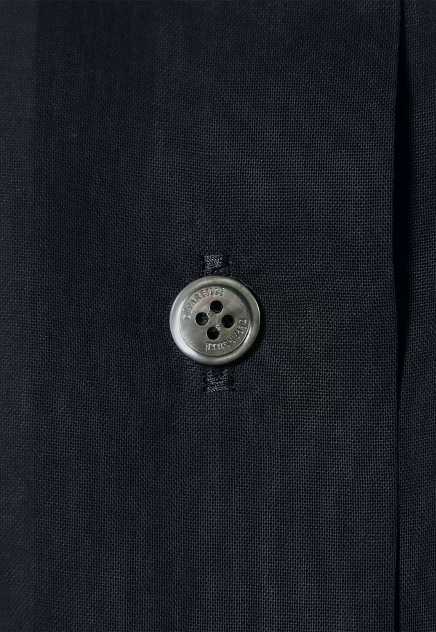 COTTON VOILE SHORT SLEEVE BLOUSE / コットンボイルショートスリーブブラウス 詳細画像 Navy 2