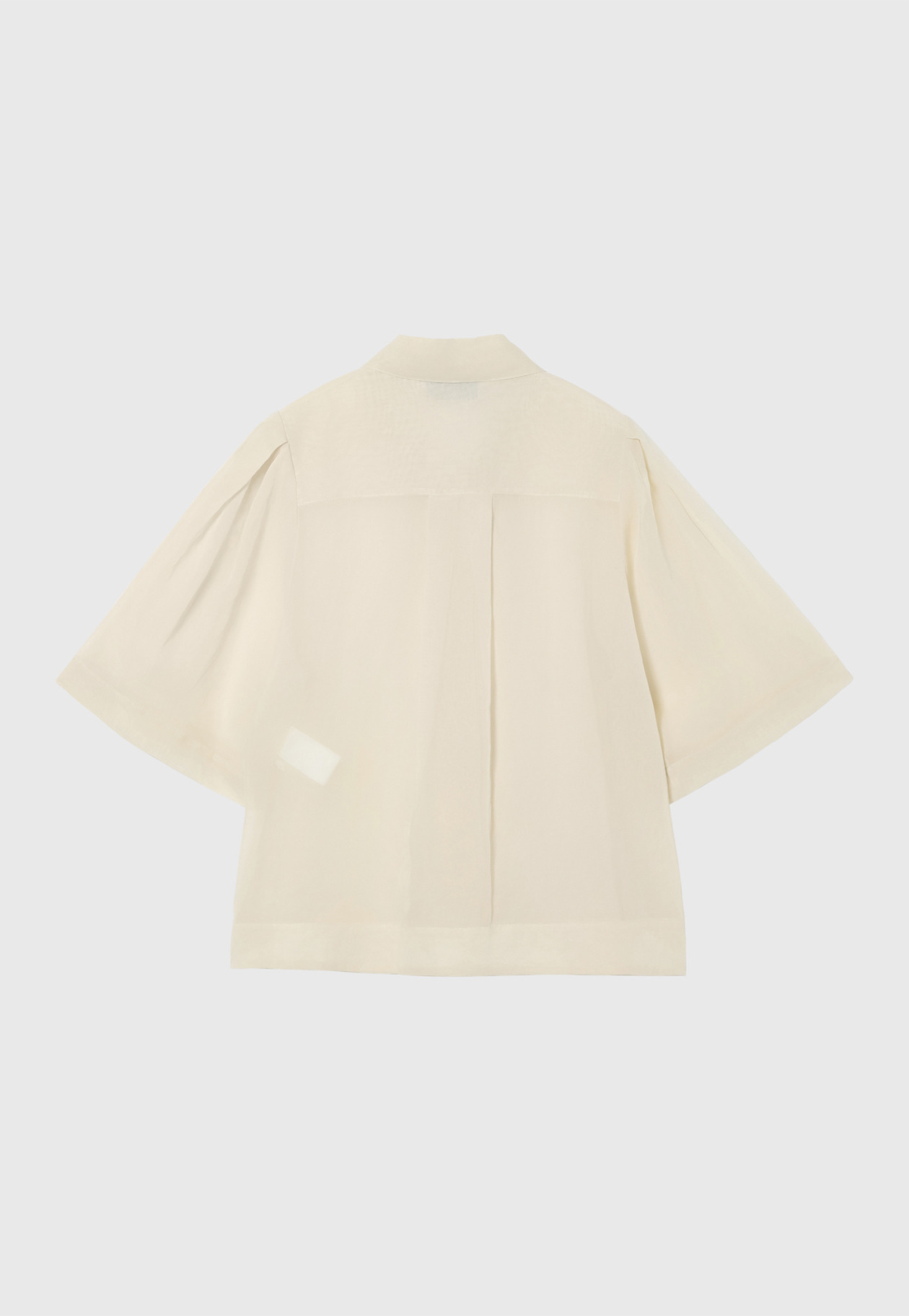 COTTON VOILE SHORT SLEEVE BLOUSE / コットンボイルショートスリーブブラウス 詳細画像 Beige 6