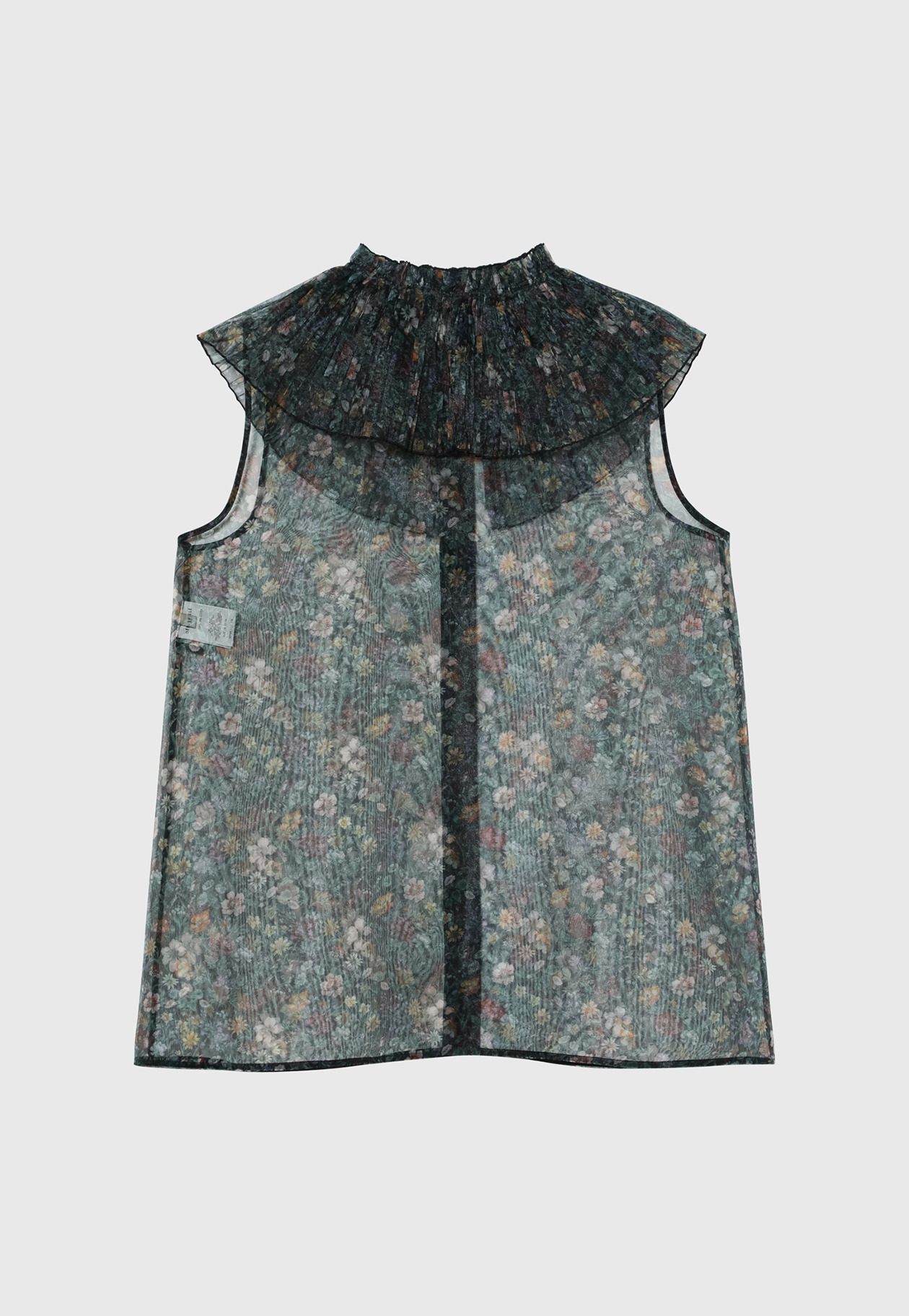 FLOWER ORGANDY BLOUSE / フラワーオーガンジーブラウス 詳細画像 Black 3