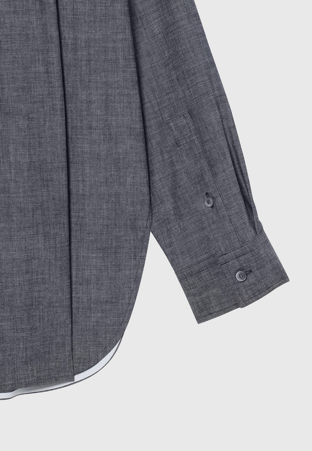 4.5OZ DENIM TRIPLE RIBBON BLOUSE / 4.5OZデニムトリプルリボンブラウス 詳細画像 Blue 8