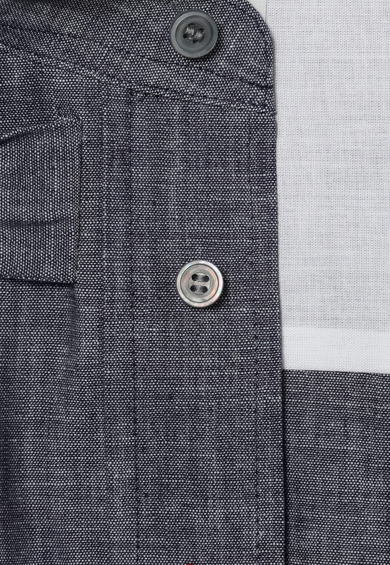 4.5OZ DENIM TRIPLE RIBBON BLOUSE / 4.5OZデニムトリプルリボンブラウス 詳細画像 Blue 9