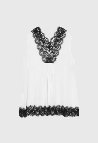 LACE DOCKING BLOUSE / レースドッキングブラウス