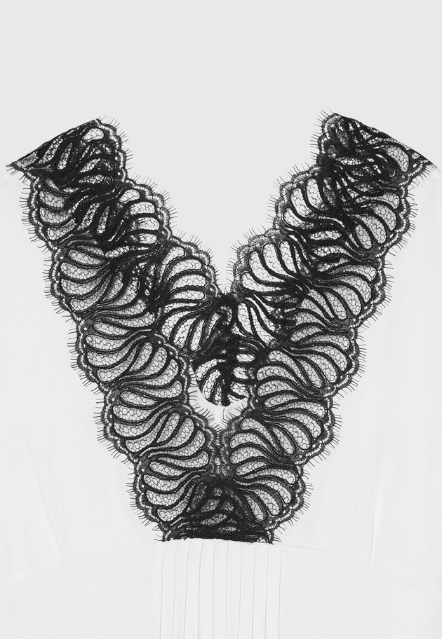 LACE DOCKING BLOUSE / レースドッキングブラウス 詳細画像 White 3