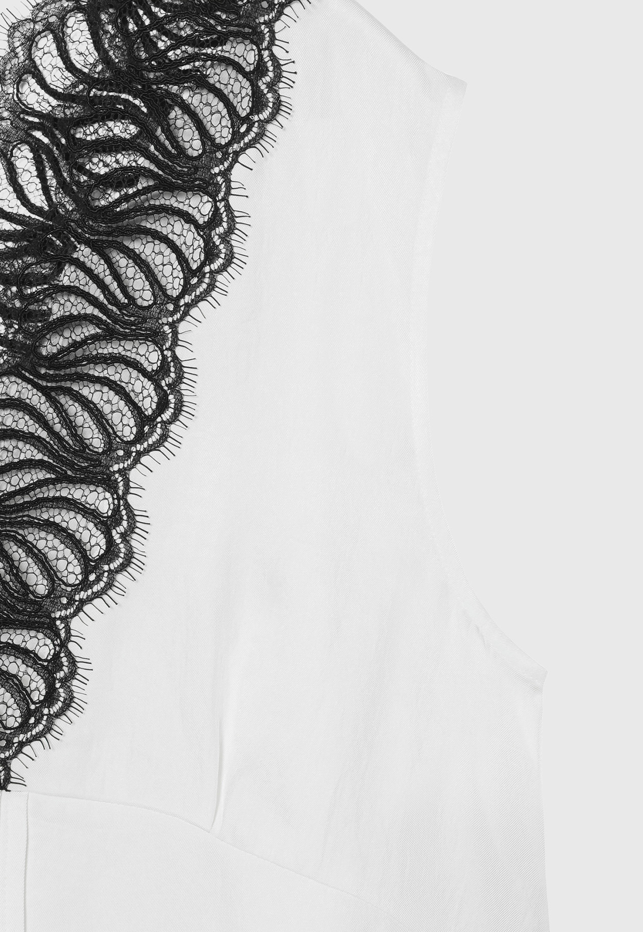 LACE DOCKING BLOUSE / レースドッキングブラウス 詳細画像 White 4