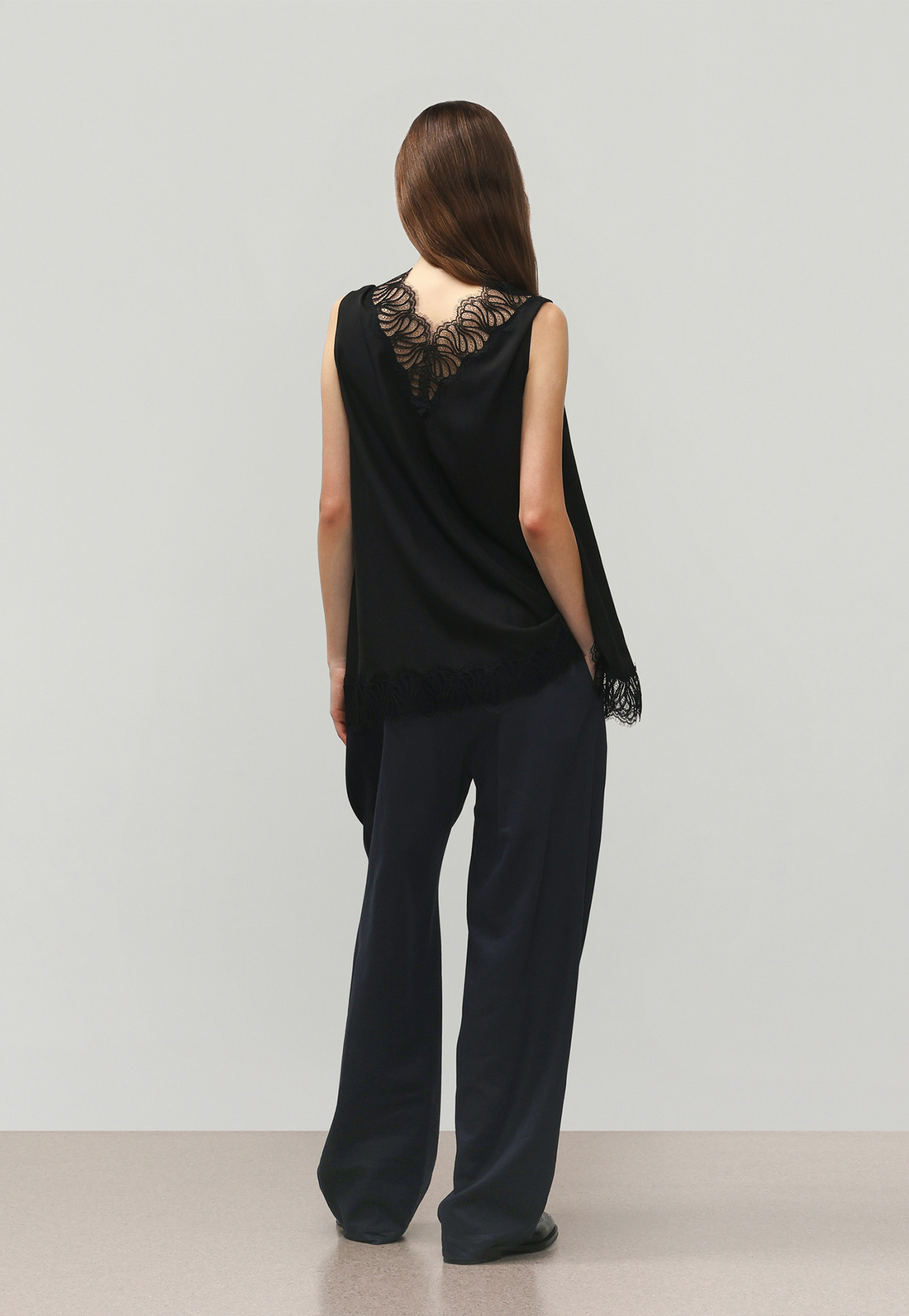 LACE DOCKING BLOUSE / レースドッキングブラウス 詳細画像 Black 3