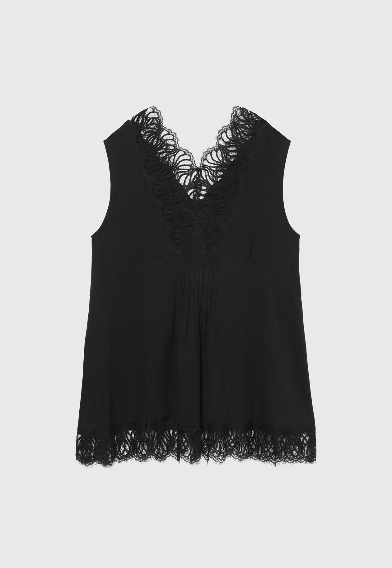 LACE DOCKING BLOUSE / レースドッキングブラウス 詳細画像 Black 4