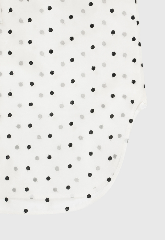 DOT ORGANDY SLEEVELESS BLOUSE / ドットオーガンジースリーブレスブラウス 詳細画像 White 5