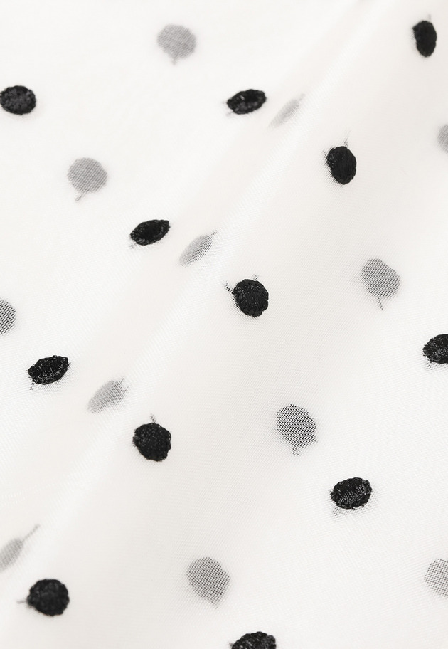 DOT ORGANDY SLEEVELESS BLOUSE / ドットオーガンジースリーブレスブラウス 詳細画像 White 6