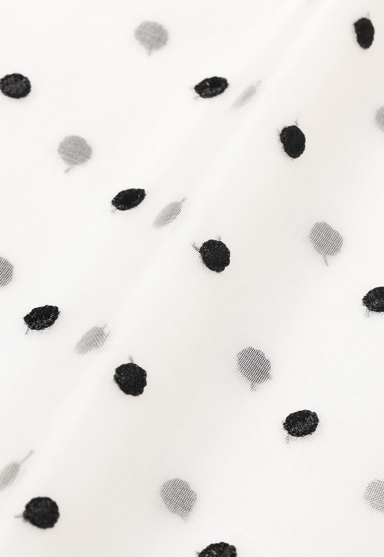 DOT ORGANDY SLEEVELESS BLOUSE / ドットオーガンジースリーブレスブラウス 詳細画像 White 6