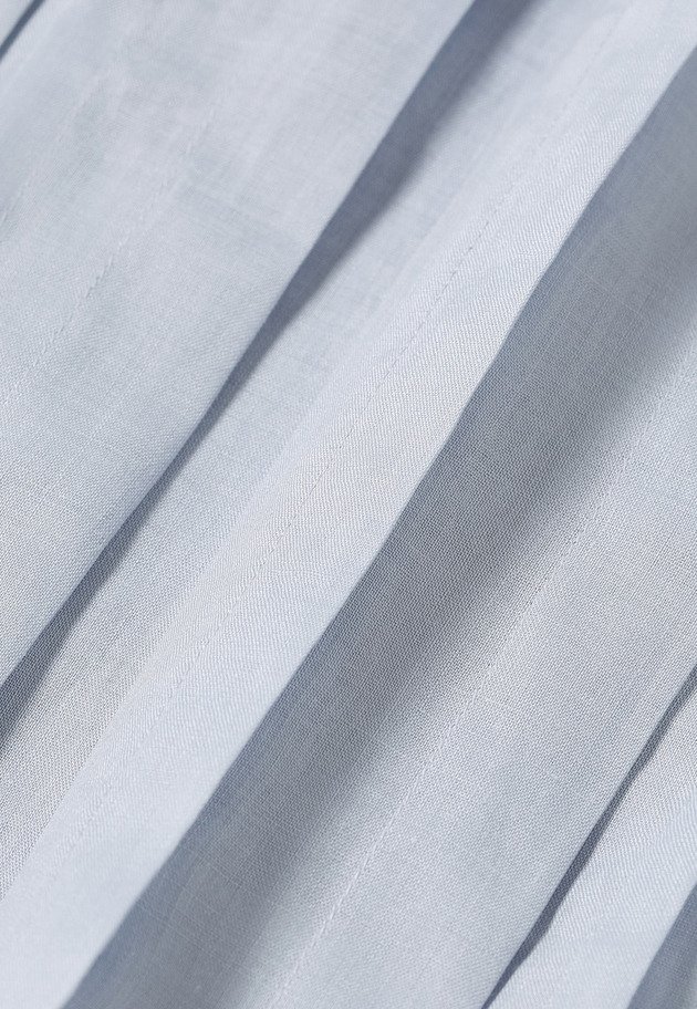 RAMIE PLEATS SHORT SLEEVE BLOUSE / ラミープリーツショートスリーブブラウス 詳細画像 Sax 7