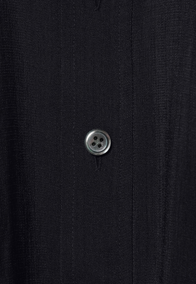 TRIACETATE SLUB FRENCH SLEEVE BLOUSE /トリアセテートスラブフレンチスリーブブラウス 詳細画像 Navy 6