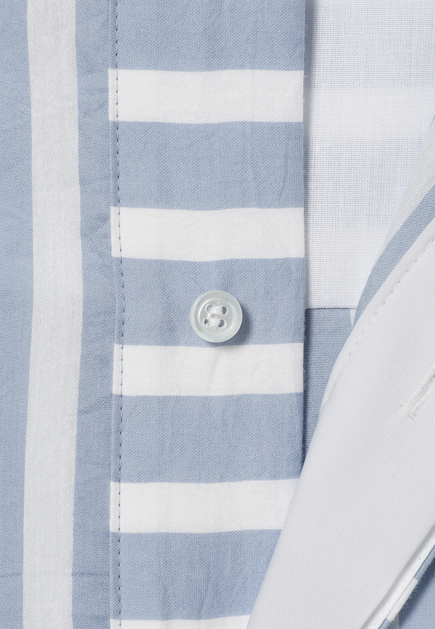 COTTON SILK BORDER SLEEVELESS BLOUSE / コットンシルクボーダースリーブレスブラウス 詳細画像 Blue 10