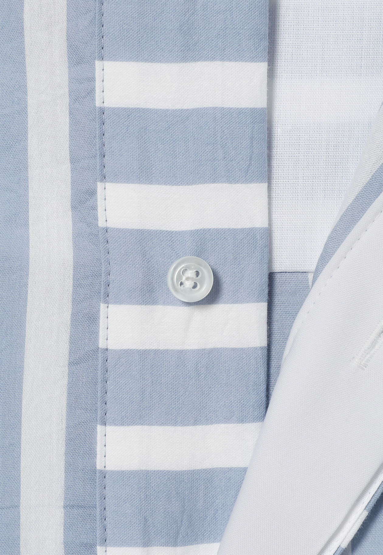 COTTON SILK BORDER SLEEVELESS BLOUSE / コットンシルクボーダースリーブレスブラウス 詳細画像 Blue 10