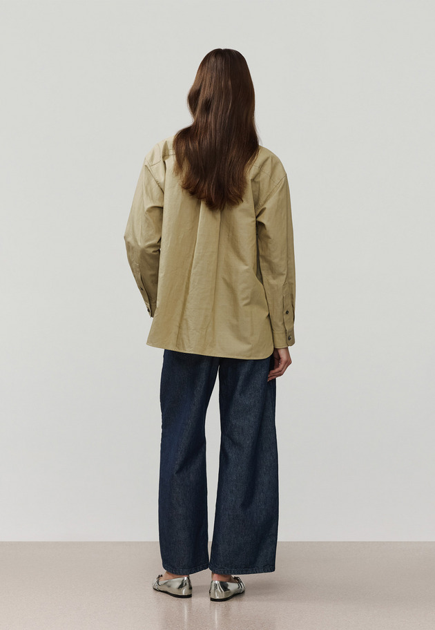 LIGHT DENIM BOW SHIRT / ライトデニムボウシャツ 詳細画像 Beige 3