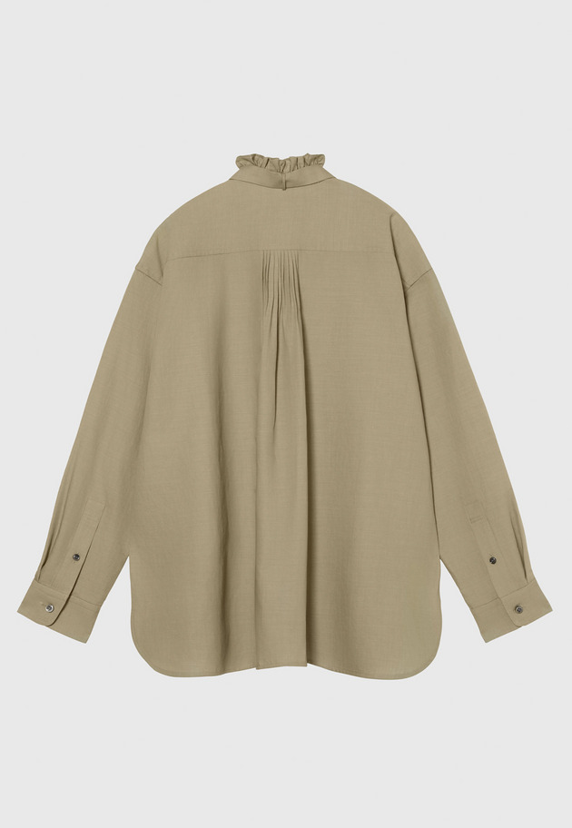 LIGHT DENIM BOW SHIRT / ライトデニムボウシャツ 詳細画像 Beige 5