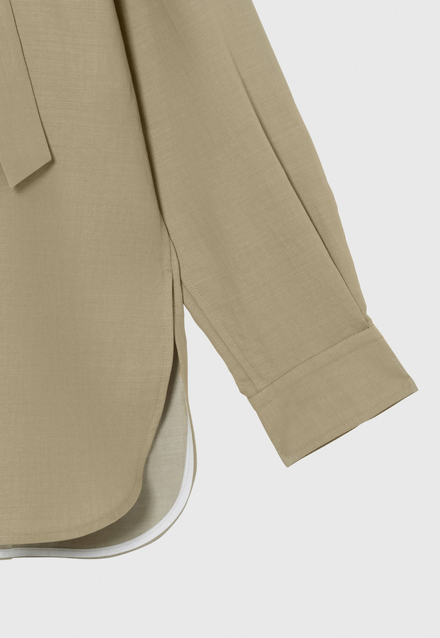 LIGHT DENIM BOW SHIRT / ライトデニムボウシャツ 詳細画像 Beige 8