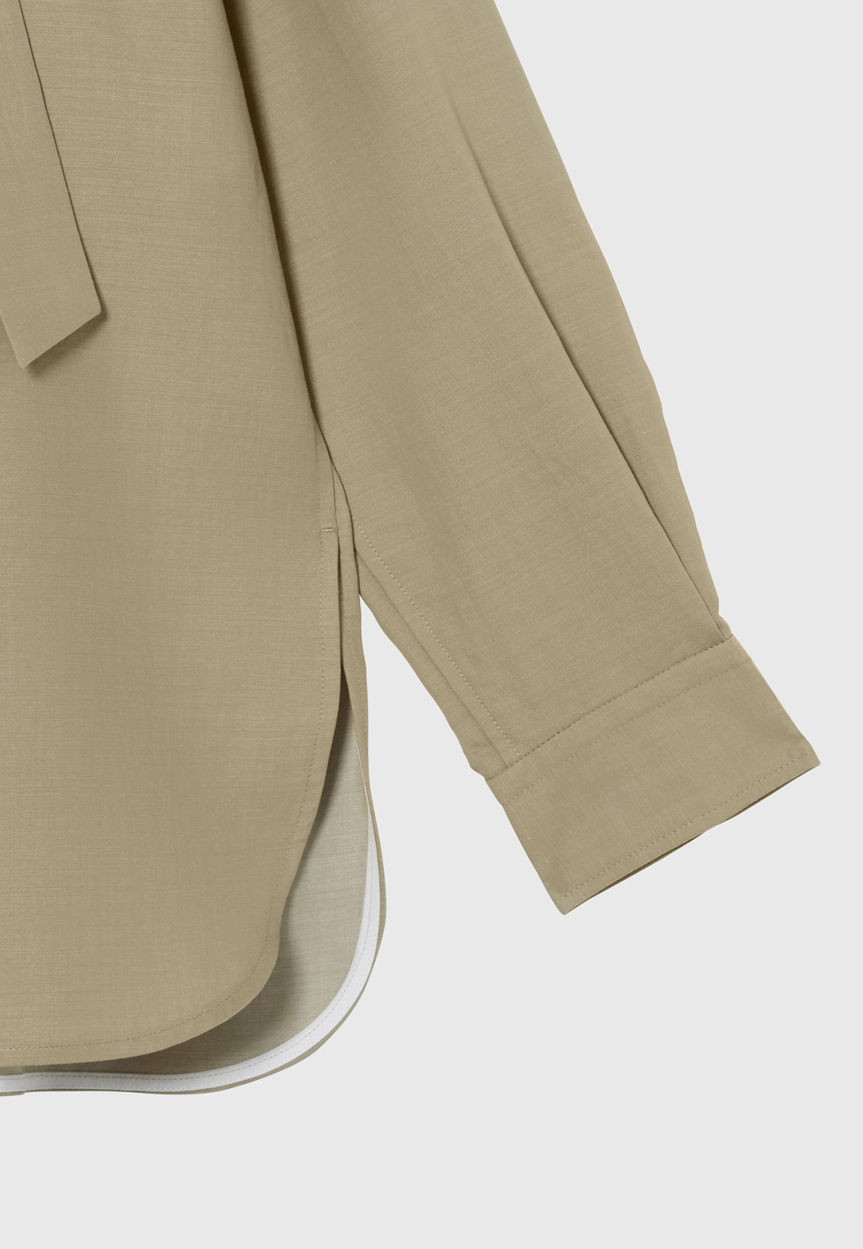 LIGHT DENIM BOW SHIRT / ライトデニムボウシャツ 詳細画像 Beige 8