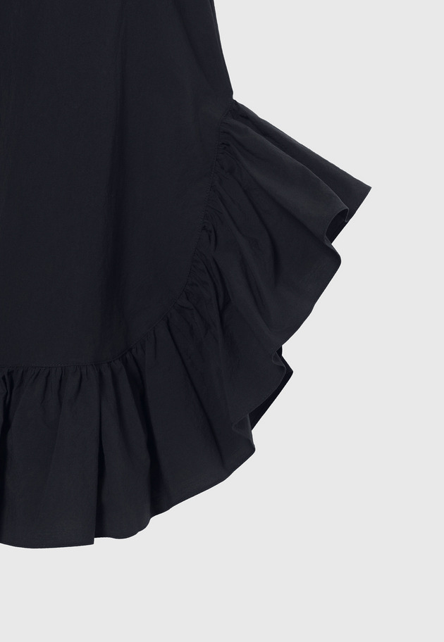 COTTON RUFFLE HEM SLEEVELESS BLOUSE / コットンラッフルヘムスリーブブラウス 詳細画像 Navy 5