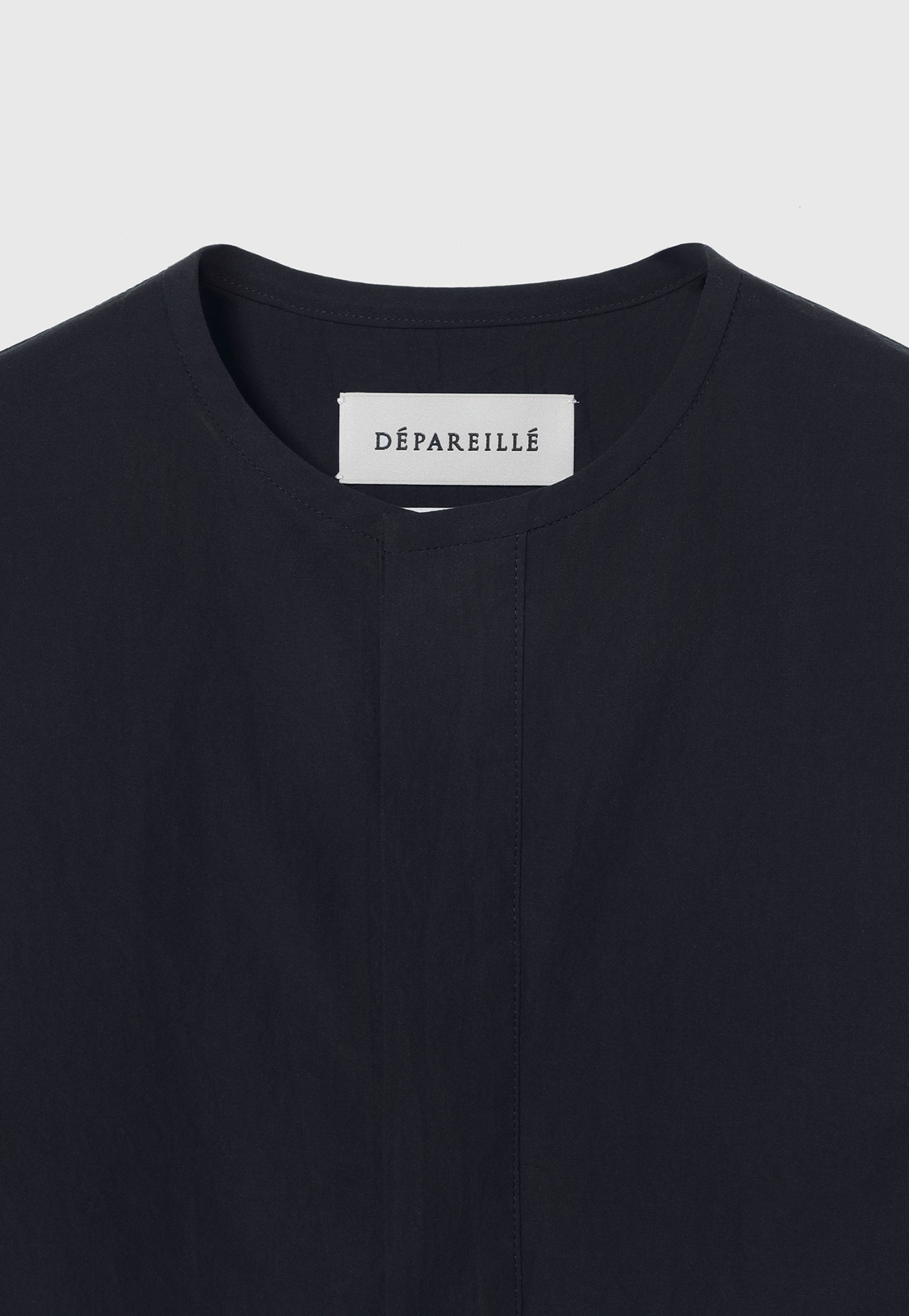 COTTON RUFFLE HEM SLEEVELESS BLOUSE / コットンラッフルヘムスリーブブラウス 詳細画像 Navy 3