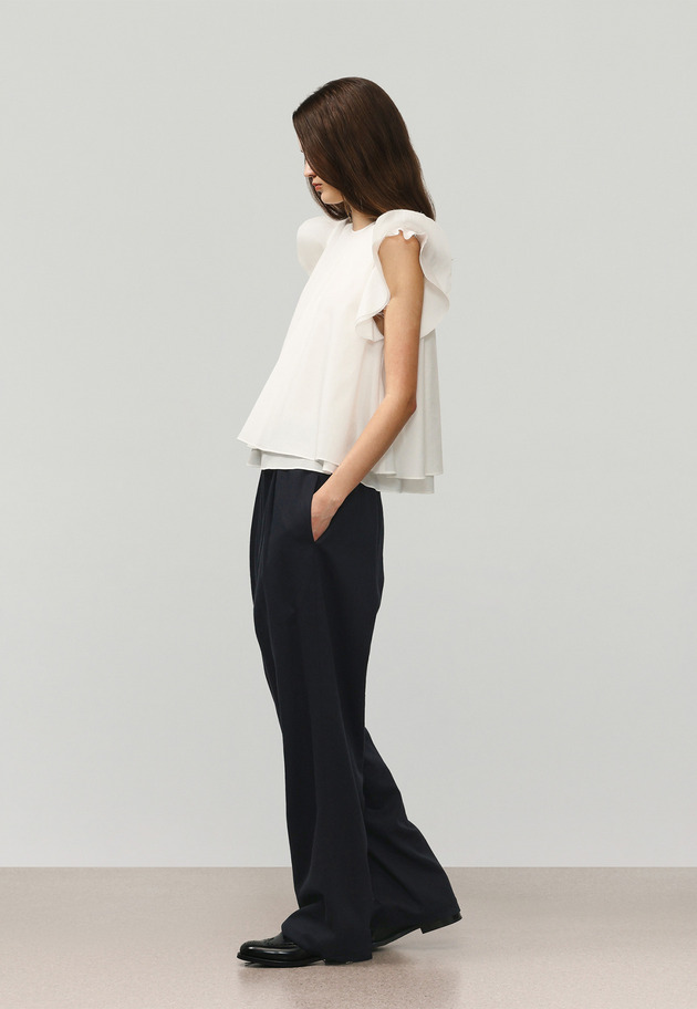 TRIACETATE SLEEVELESS BLOUSE / トリアセテートスリーブレスブラウス 詳細画像 OW 2
