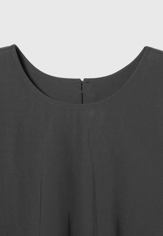 TRIACETATE SLEEVELESS BLOUSE / トリアセテートスリーブレスブラウス 詳細画像 Chcl 3