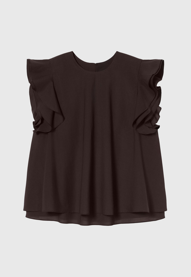 TRIACETATE SLEEVELESS BLOUSE / トリアセテートスリーブレスブラウス 詳細画像 Brd 1