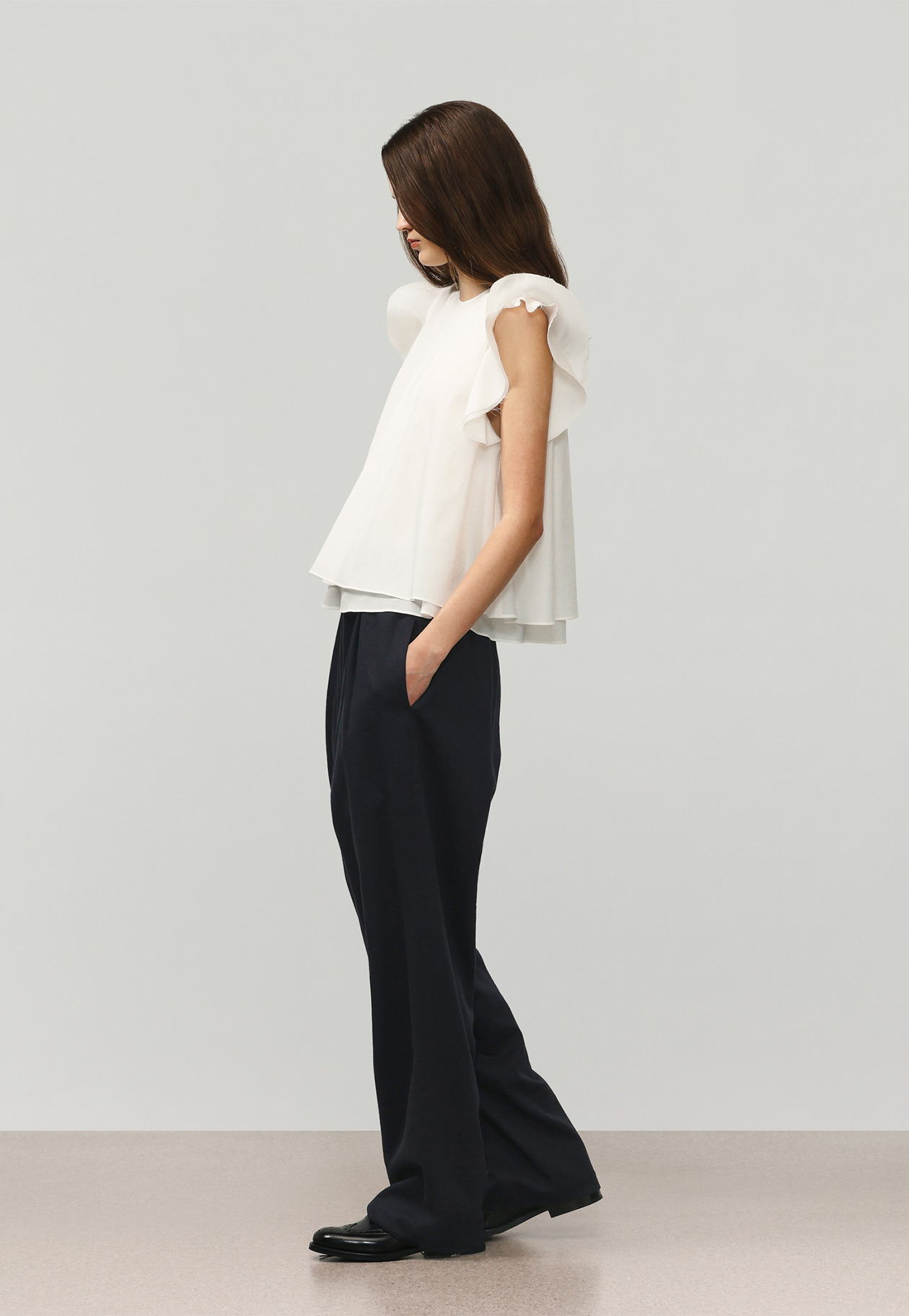 TRIACETATE SLEEVELESS BLOUSE / トリアセテートスリーブレスブラウス 詳細画像 OW 2