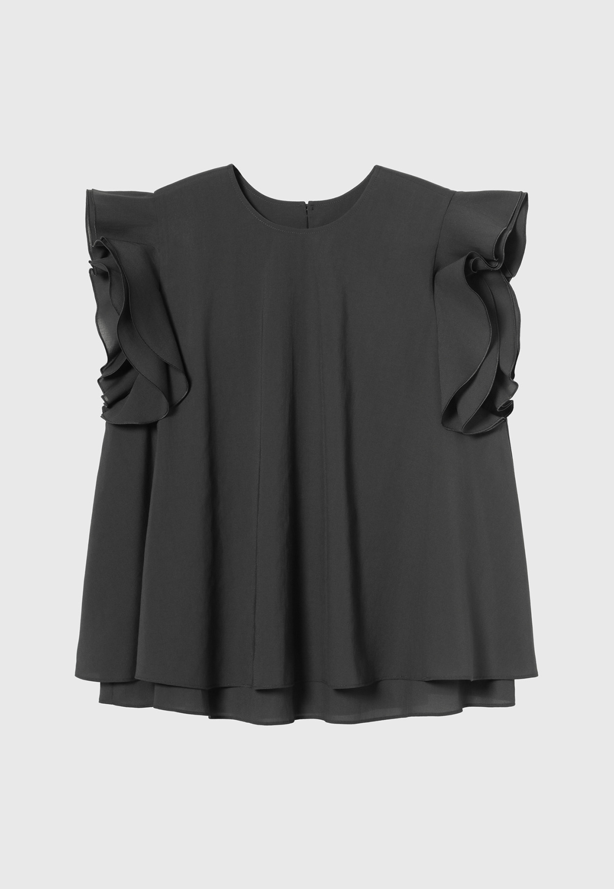 TRIACETATE SLEEVELESS BLOUSE / トリアセテートスリーブレスブラウス 詳細画像 Chcl 1